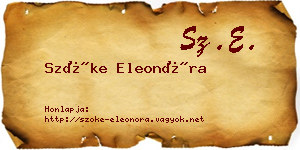 Szőke Eleonóra névjegykártya